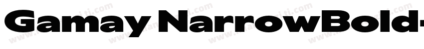 Gamay NarrowBold字体转换
